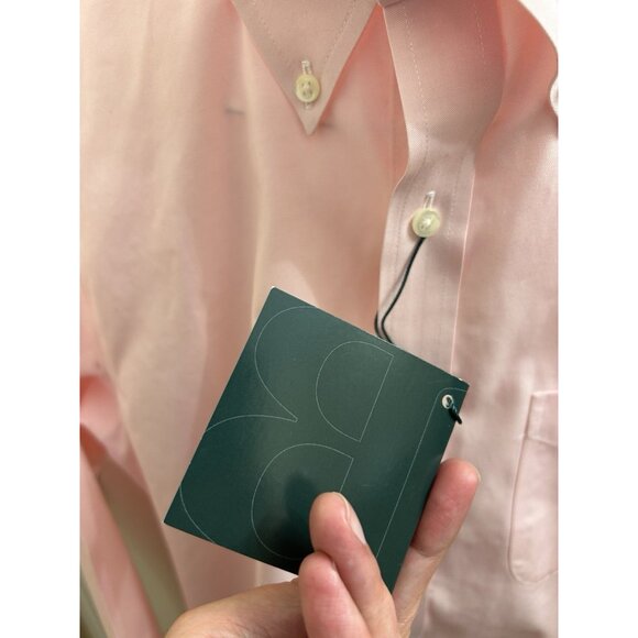 B by Brooks Brothers  NWT Size 14.5 x 32/33 Pink Button Up Dress Shirt - Picture 6 of 11